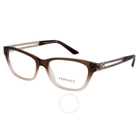 versace mod 3220|Versace Ladies Brown Square Eyeglass Frames VE3220 5165 .